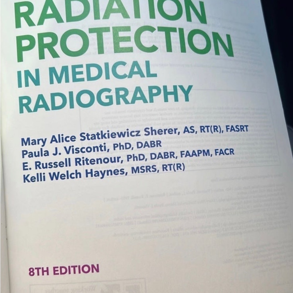 Radiation Protection Textbook for x-ray programs - Picture 2 of 3